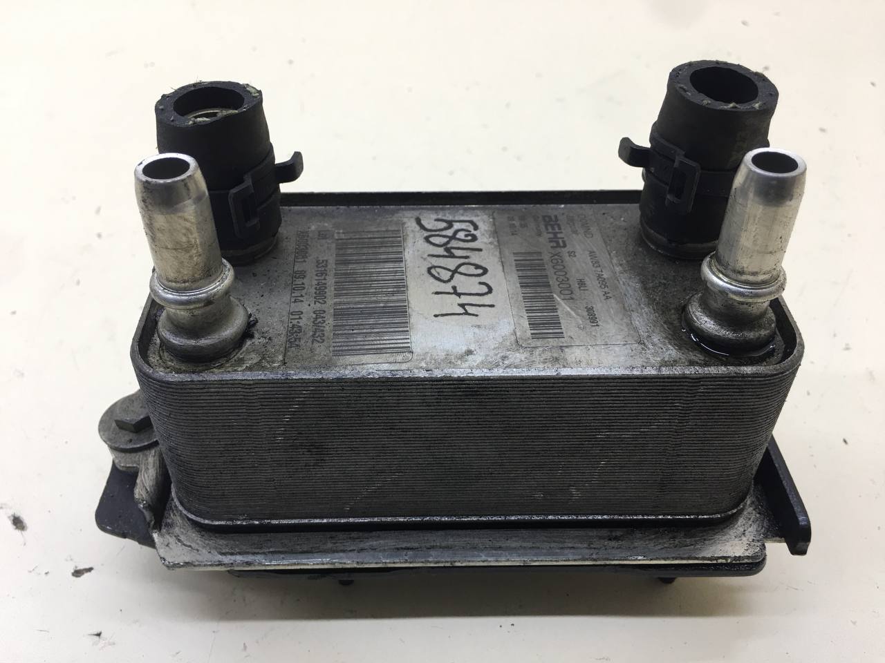 Радиатор (маслоохладитель) АКПП Jaguar XF 2007-2015