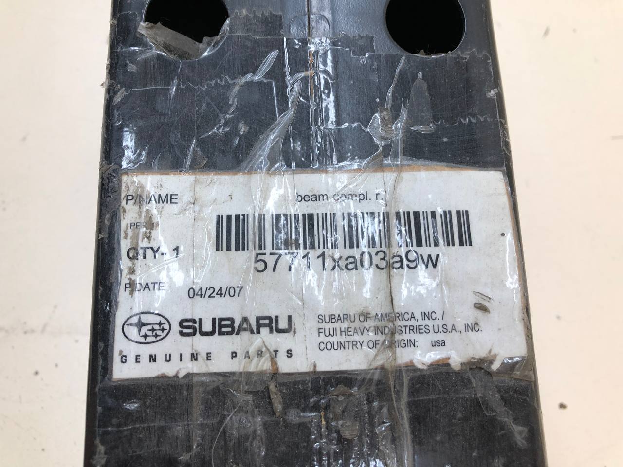 Усилитель заднего бампера Subaru B9 Tribeca (WX/W10) 2004-2008