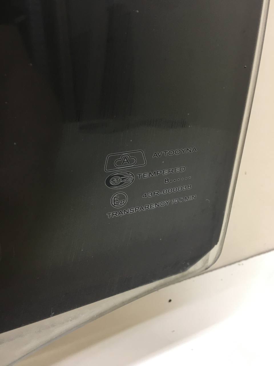 Стекло двери задней левой Daewoo Nexia (N150) 2008-2016