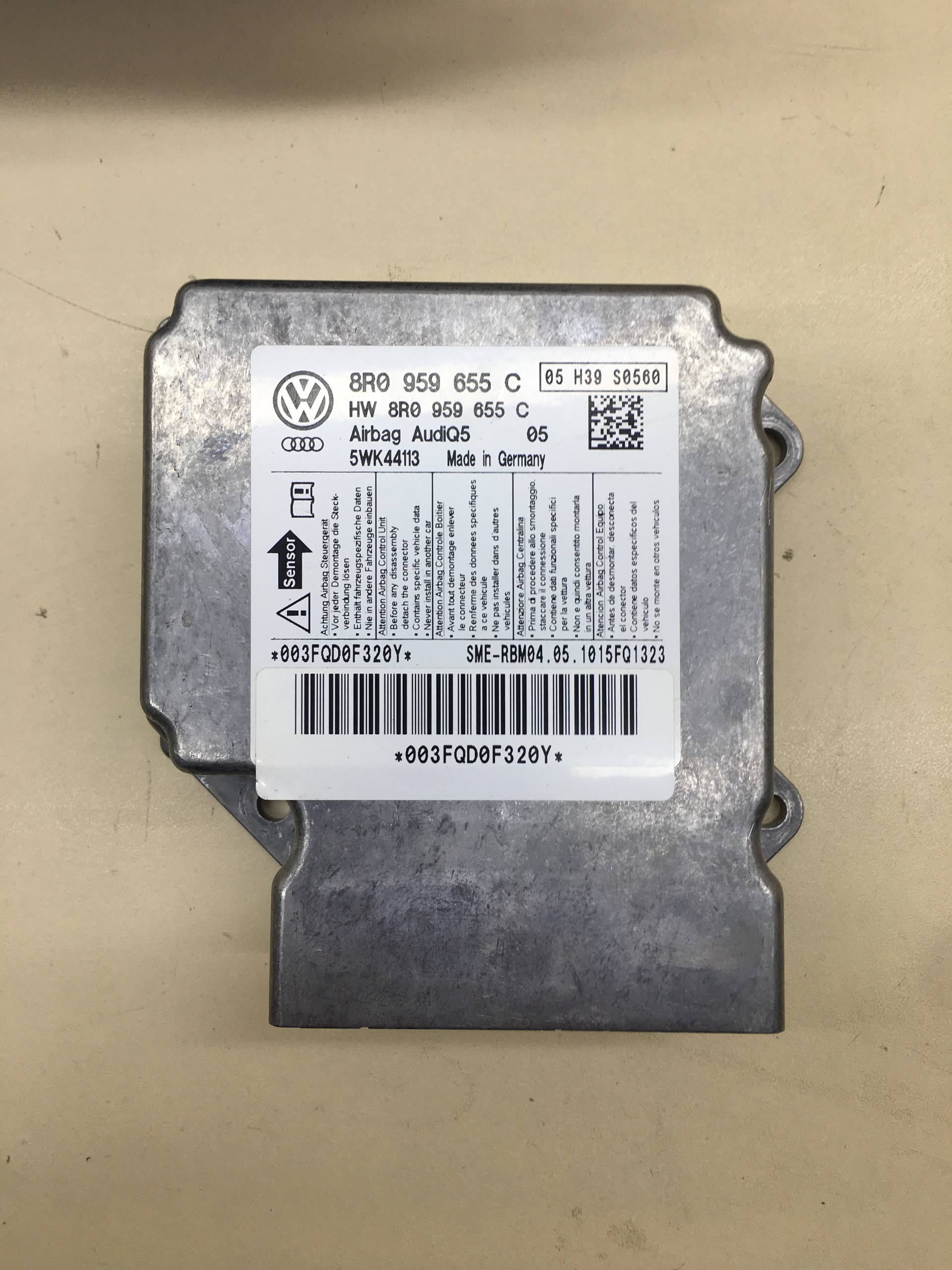 Подушка безопасности (комплект) Audi Q5 (8R) 2008-2017