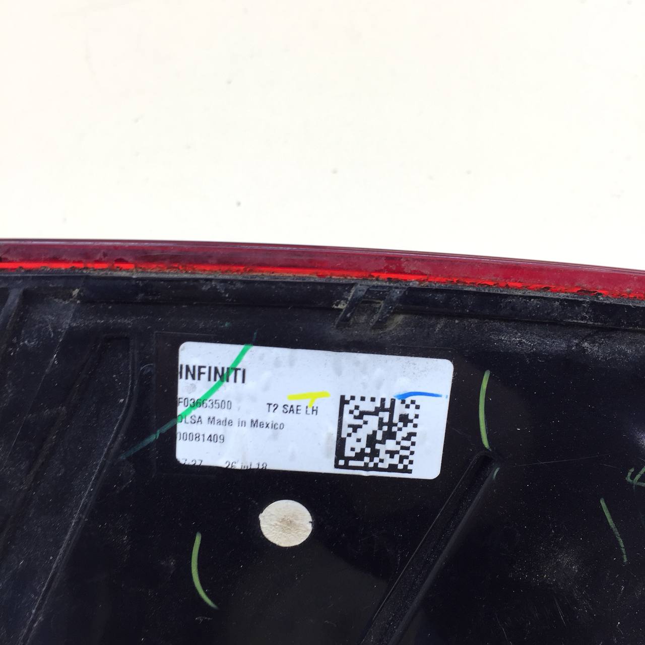 Фонарь задний внутренний левый Infiniti QX50 (J55) 2017-2022