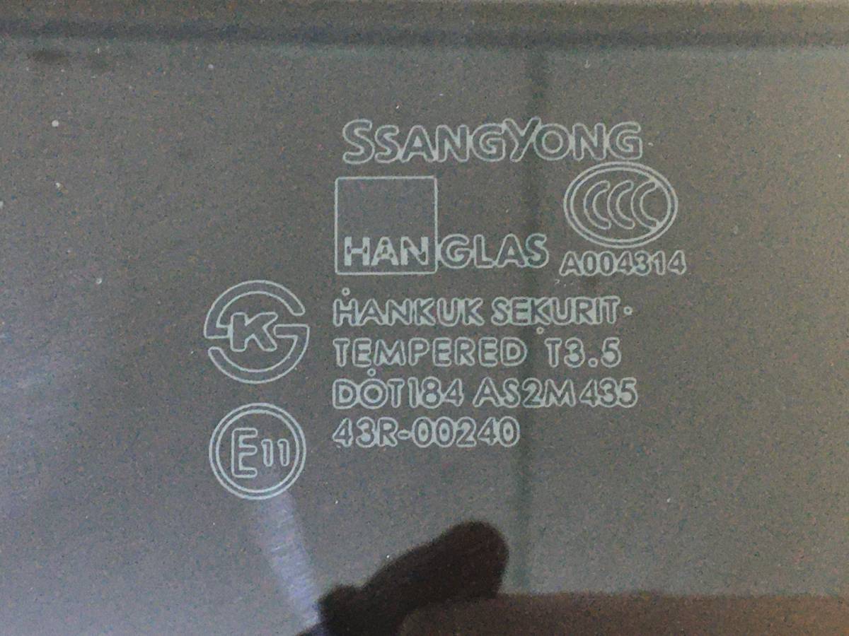 Стекло двери задней левой SsangYong Kyron 2005-2015