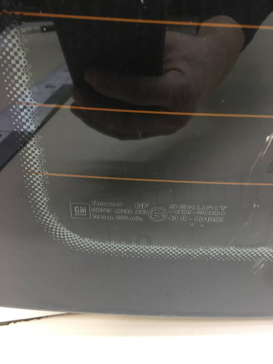 Стекло заднее Opel Vectra (C) 2002-2008