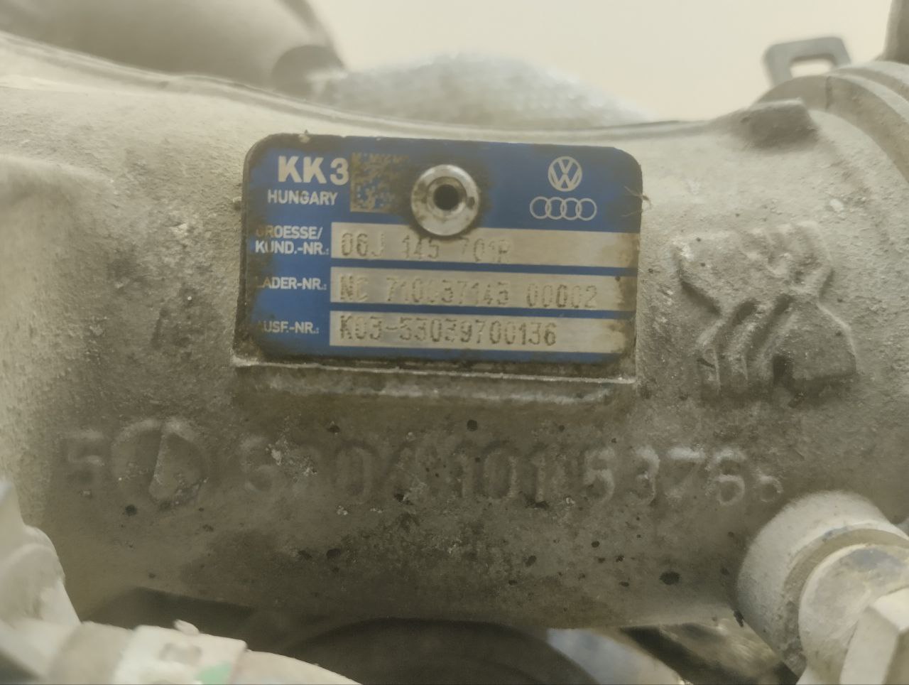 Турбокомпрессор (турбина) Volkswagen Passat B7 2011-2015