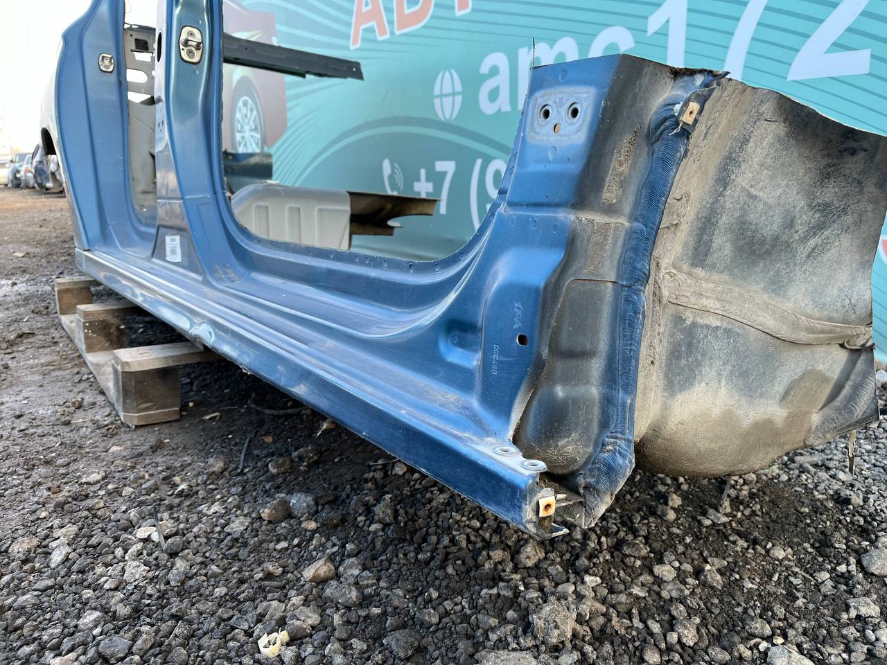 Порог со стойкой правый Citroen C-Elysee 2012-2017