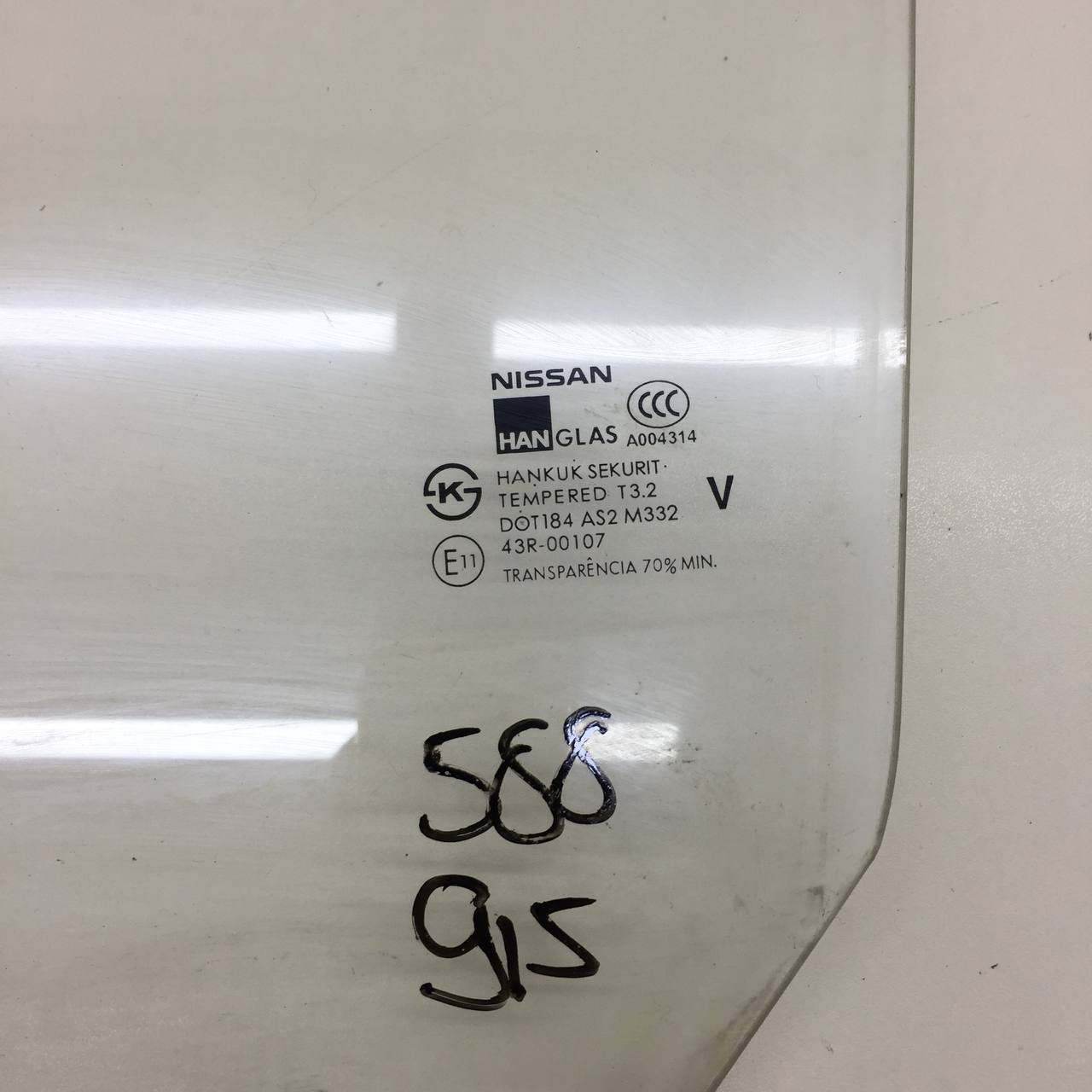 Стекло двери задней левой Nissan Almera Classic (B10) 2006-2013