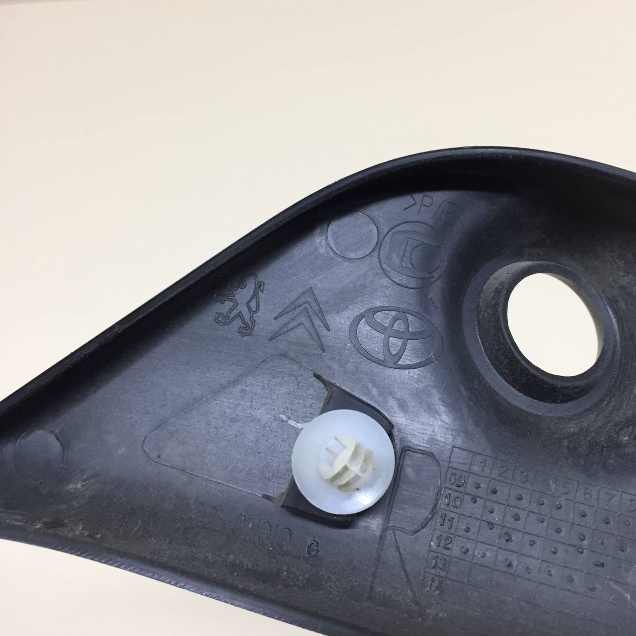 Крышка зеркала внутренняя правая Peugeot 107 2006-2014