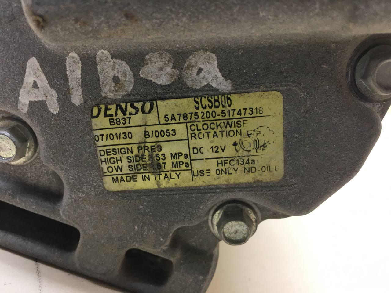 Компрессор системы кондиционирования Fiat Albea 2002-2012