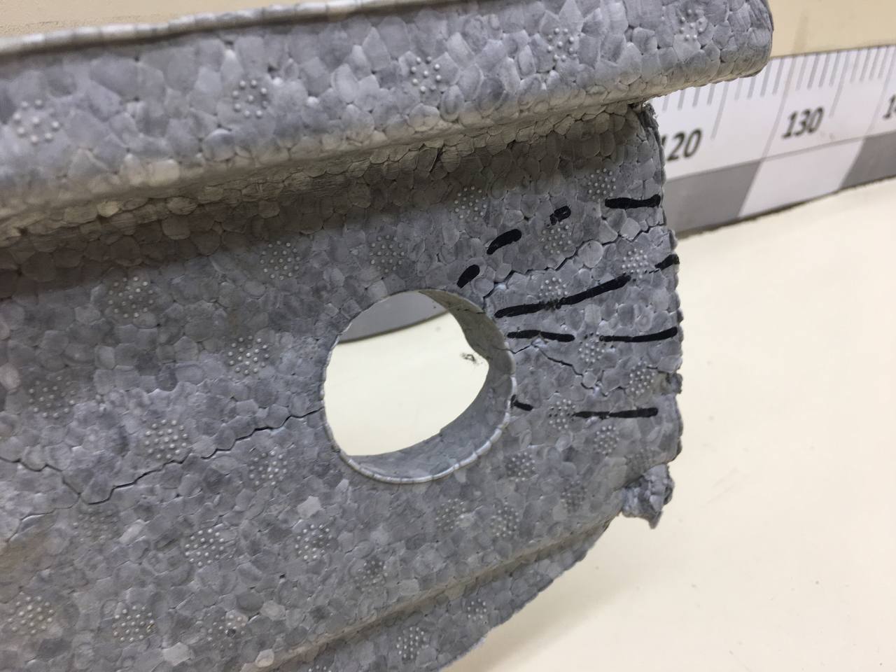 Наполнитель переднего бампера Chevrolet Spark (M300) 2010-2015