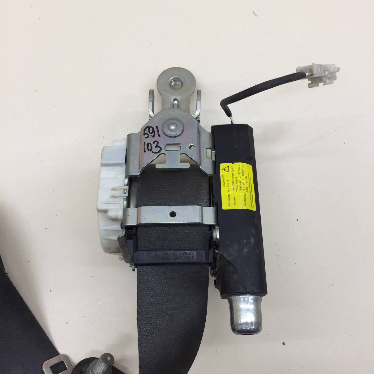 Ремень безопасности с пиропатроном Renault Clio (3) 2005-2012